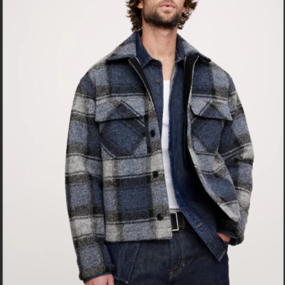 Banana Republic Other - Blue Plaid Shirt Jacket